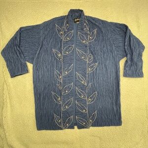 Women’s Blue “Sue Blue”Jacket No Size Tags Measurements(34 L x 27 W)